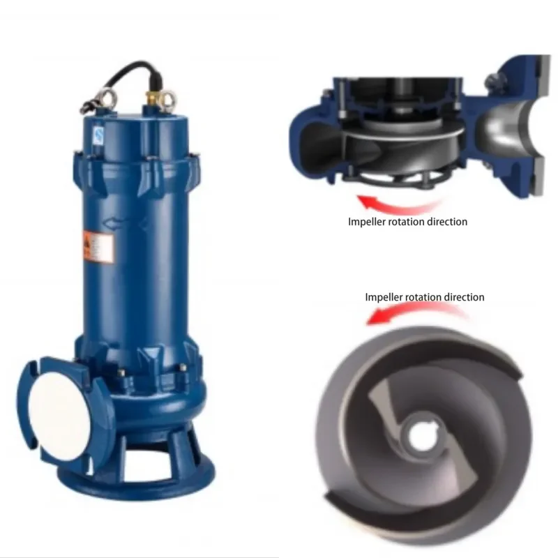GNWQ Series Cutting Pump Non-clogging Sewage Submersible Pump