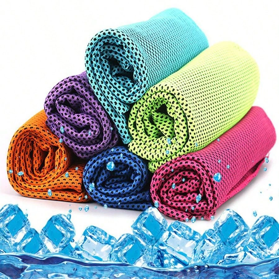 

6pcs sports towels, quick cooling towels, suitable for outdoor activities such as gym, travel, yoga, running, etc