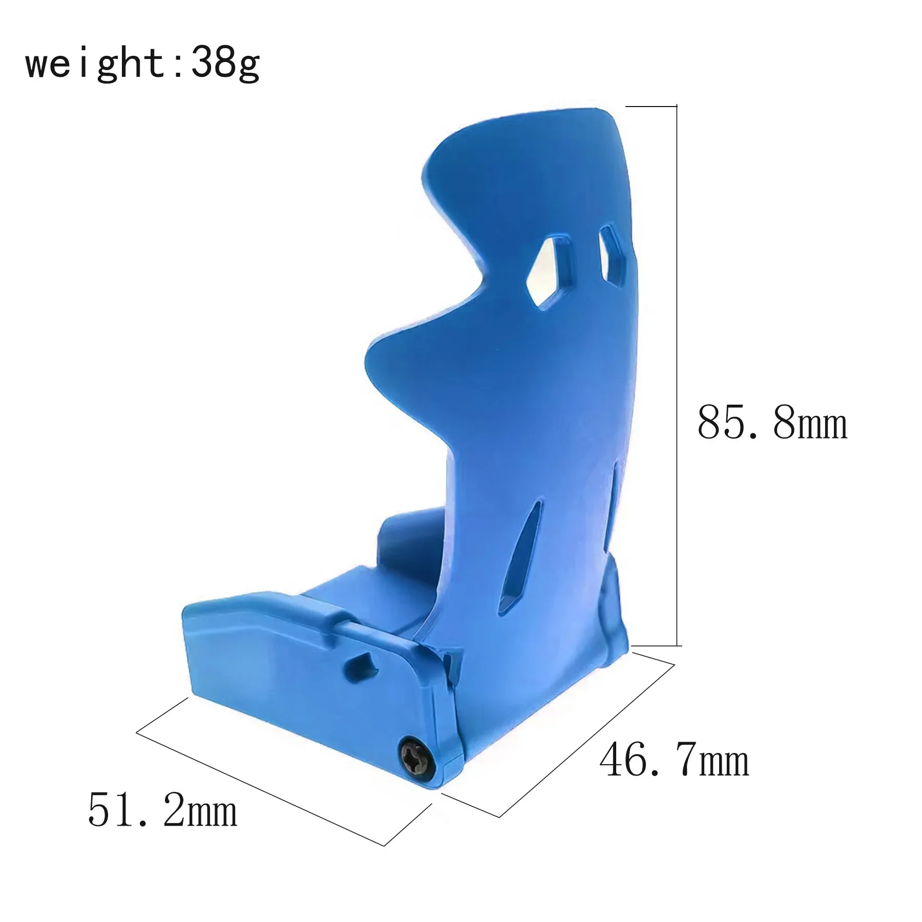 مقعد كابينة للسائق محاكاة بمقياس 1/10 لزاحف SCX10 Wraith TRX4 RC المحوري، جزء ترقية الديكور الداخلي الواقعي #2