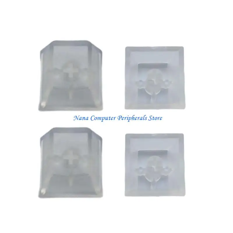 F68C 4PCS 투명한 ABS 키 캡 기계식 키보드 무광택 백라이트 PC 키 캡 기계 키보드 교체