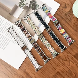 Colorful metal strap for Apple Watch S10 46mm strap 49mm Ultra 45 44 42 41 40 38mm female strap for iwatch9 8 7 6 5 4 3 2 1