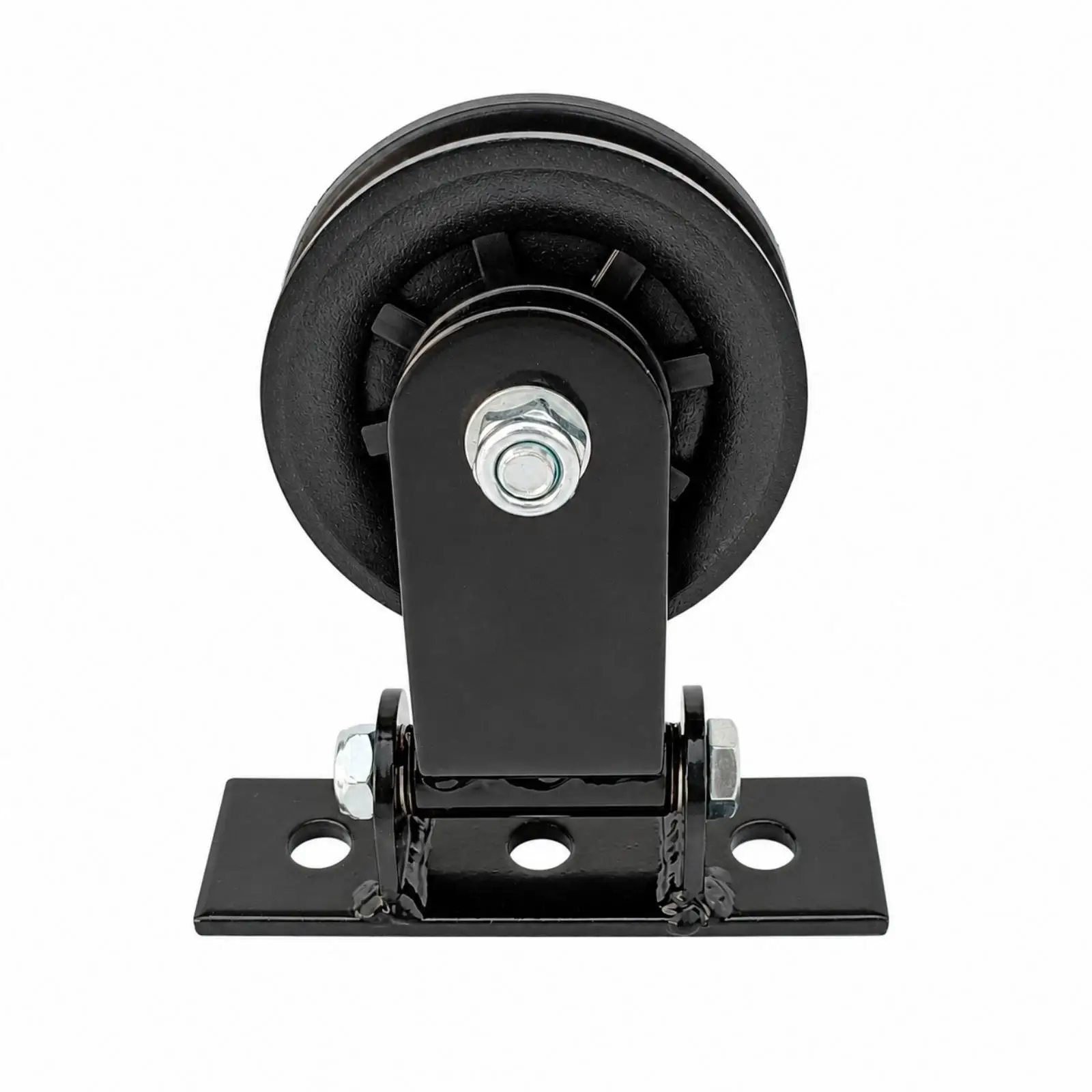 Swivel Pulley Bracket with Mounting Plate for Gym Cable Machine Fitness Pulley Wheel Metal