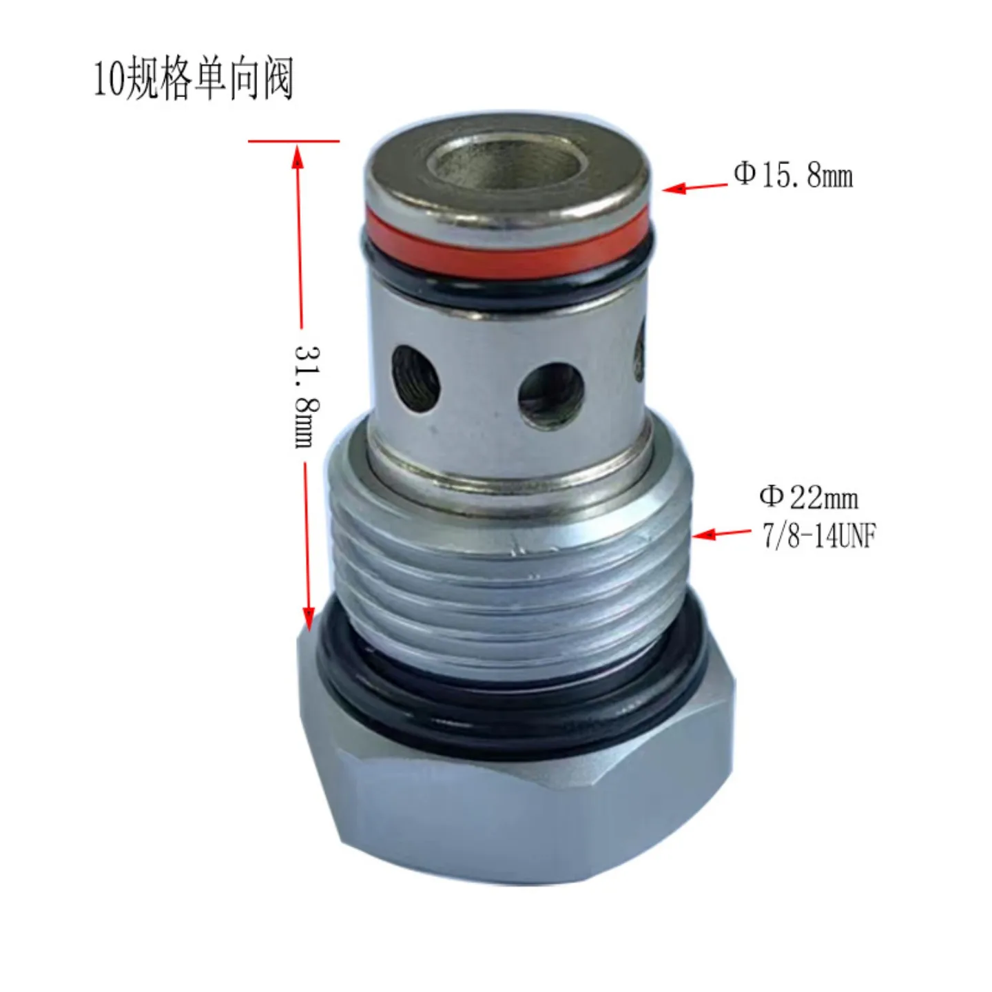 Cartridge Hydraulic Check Valve, Threaded Insert Non-Return Valve, Load Holding Valve for Hydraulic System