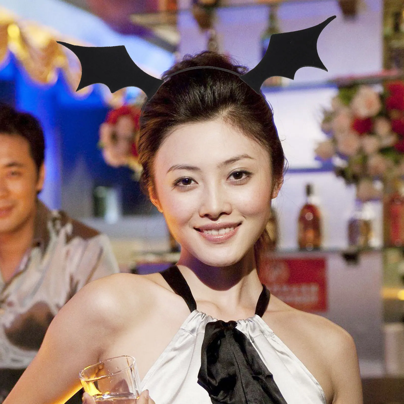 

2pcs Bat Wing Hair Hoops Halloween Party Headbands Funny Decorative Headdress Costume Accessories Cosplay Headpiece Festival