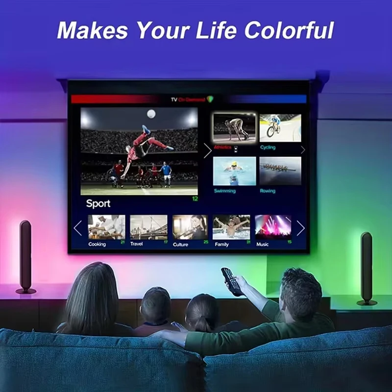 Night Light RGB Pickup Music Rhythm Desktop Lamp USB Model Christmas Home Decoration LED Light Bar Belt