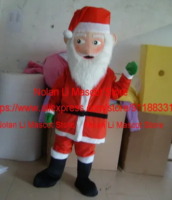 Papai Noel Mascote Traje para Adulto, Novo, Cartoon Anime Cosplay, Festa de Aniversário, Maquiagem, Presente de Celebração do Feriado, 659