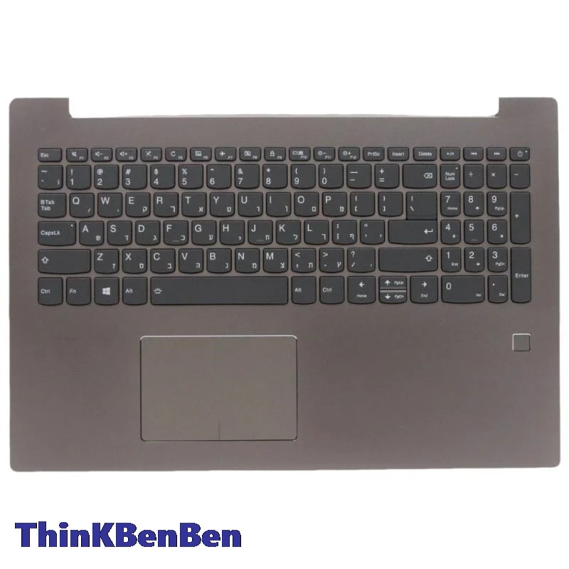 HB Hebrew (IL Israel) Light Bronze Keyboard Upper Case Palmrest Shell Cover For Lenovo Ideapad 520 15 15IKB 5CB0N98793