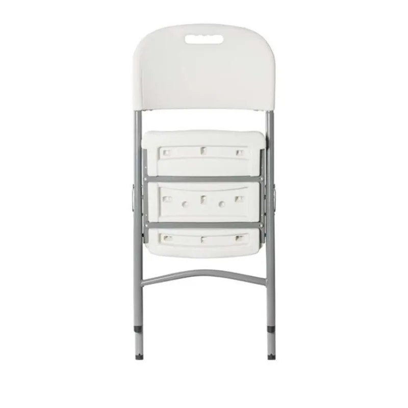 White Foldable Outdoor Wedding Banquet Folding Garden Chairs Plastic Chairs for Events  M2 Fire Prevention
