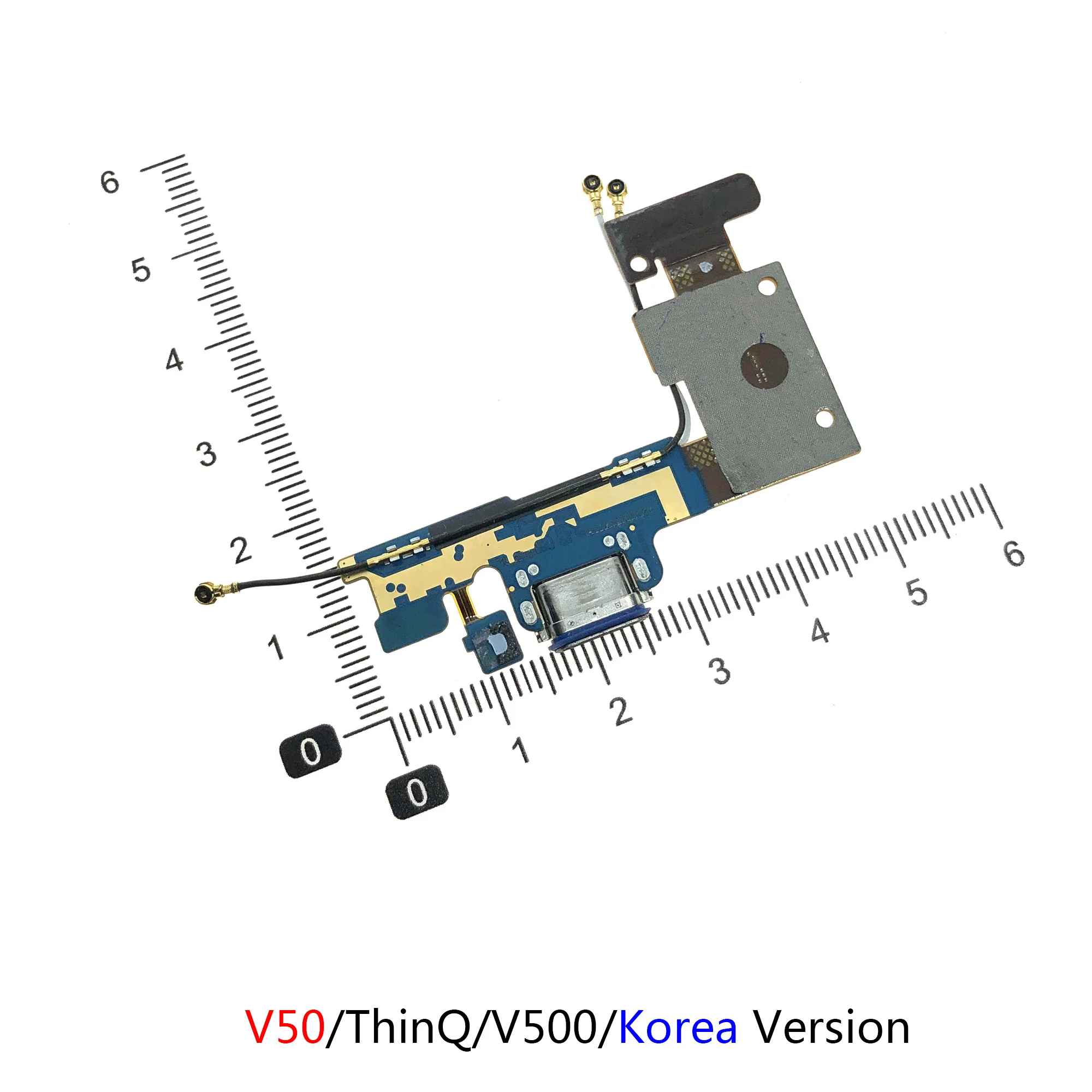 Charging Charger Plug Port Connector Board Parts Flex Cable With Mic For LG V30 V40 V50 V50S V60 ThinQ