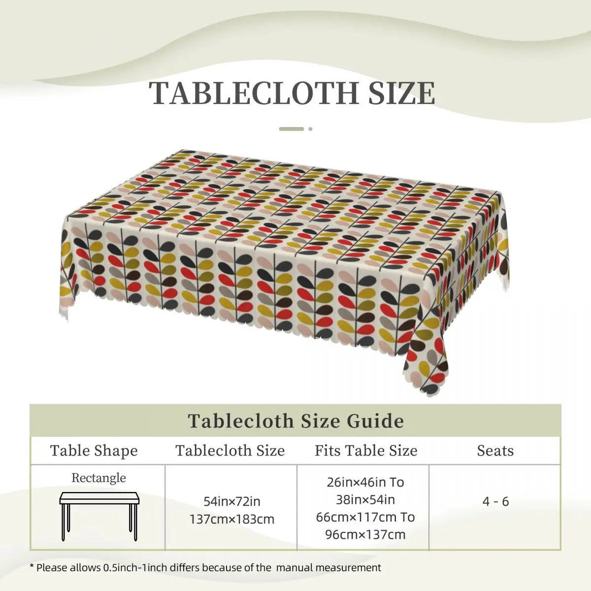 Solid Stem Cerise Bold Fuchsia Orla Kiely Tablecloth Restaurant Kitchen Rectangular Tablecloth Festival Party Dining Table Cover