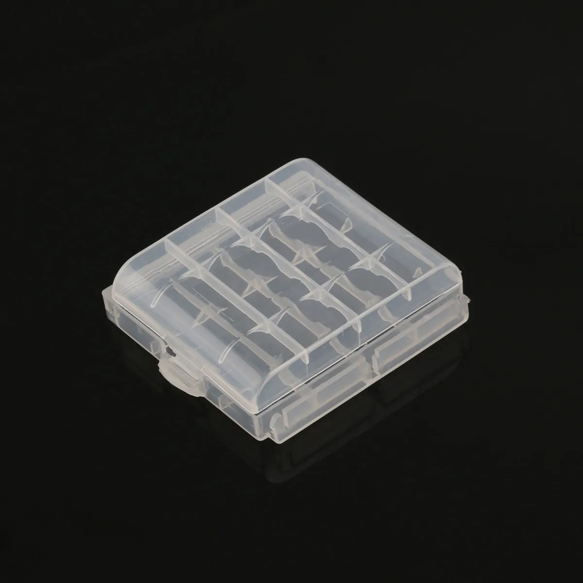 5Pcs Transparent Hard Plastic Battery Storage Box for Aa Aaa Batteries Compact Lightweight Organizer Electronic Box Case