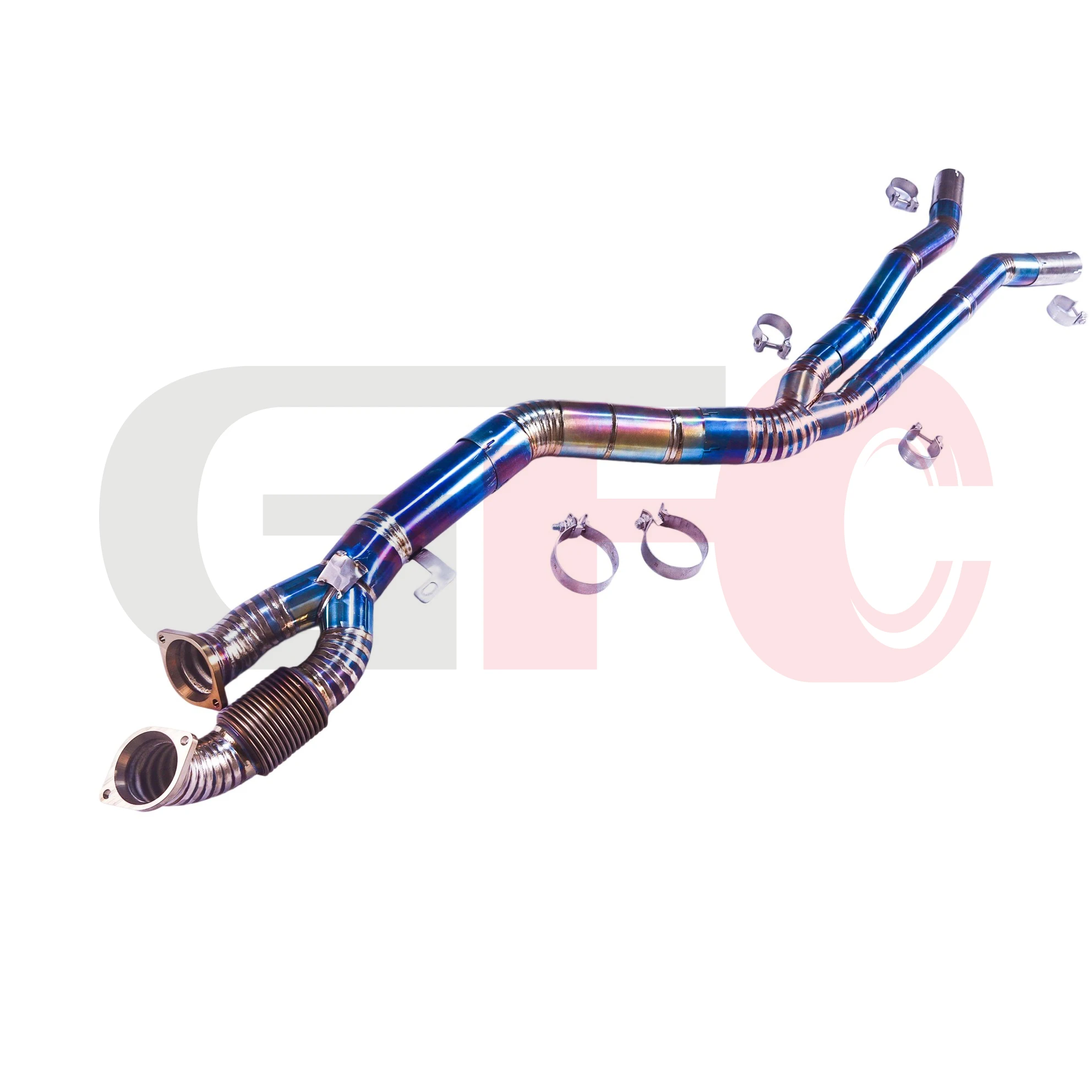 

【 Customized Product 】GFC titanium alloy front pipe for 2024 BMW M2 g87 S58 3.0T straight-through exhaust pipe without welding
