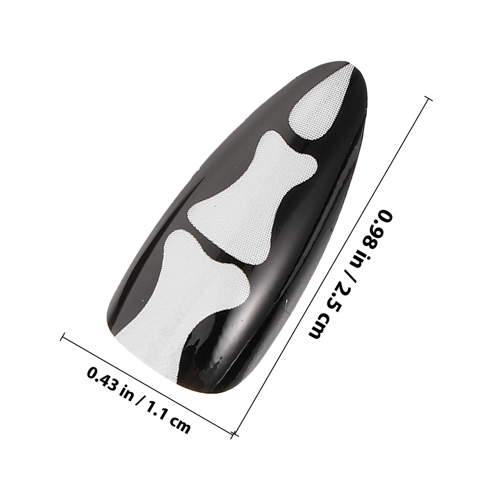 24個入り フェイクゴシックボーンデザイン 付け爪 女性用 ハロウィンデコレーション 長持ち フルカバー グルーオンネイル マニキュア