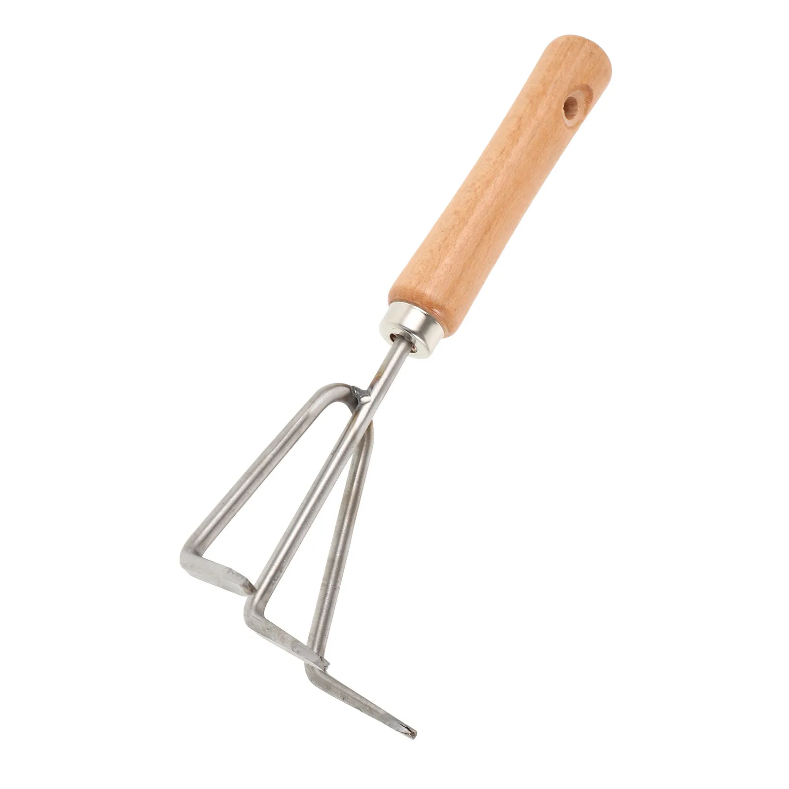 

Садовый инструмент с 3 зубьями, деревянная ручка, грабли из нержавеющей стали для посадки, прополки, копания, легкие портативные грабли для рыхления почвы