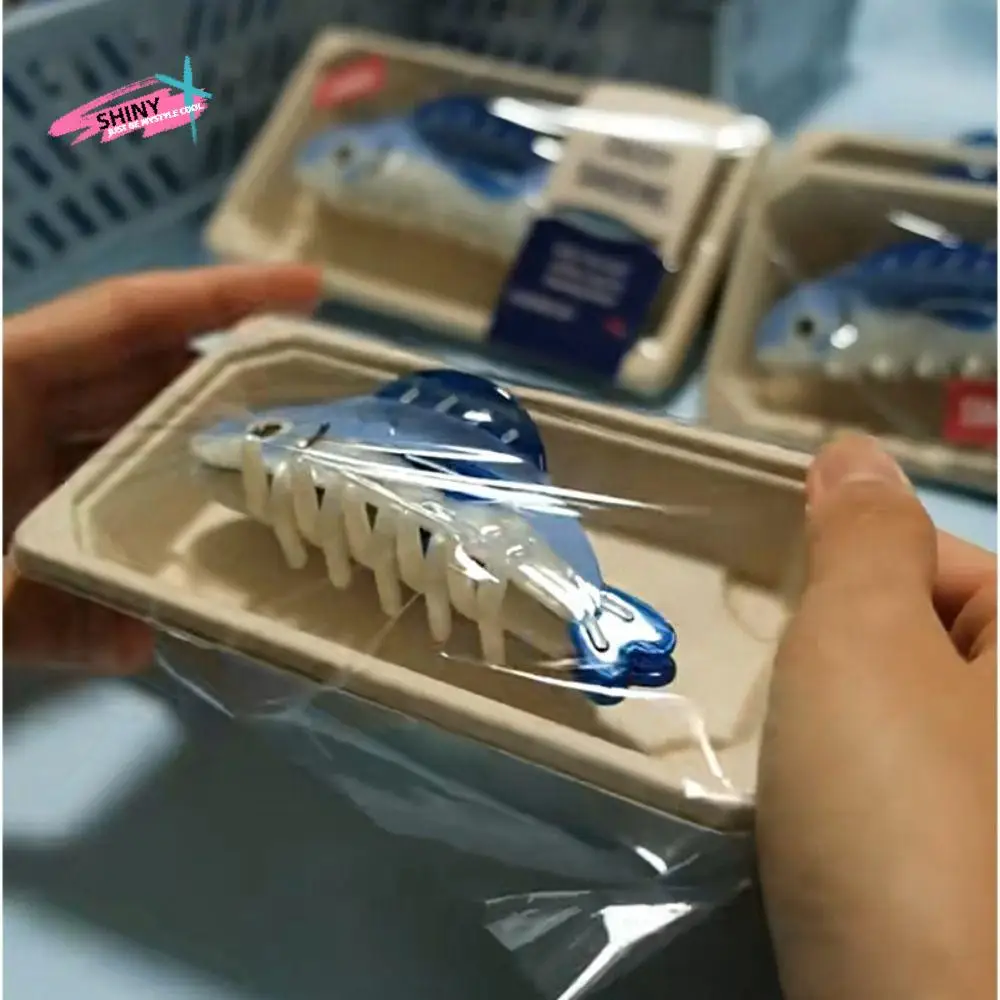 

Hairpin Ocean Sardine Hair Clip Acrylic Shark Clip Large Hair Claw Hair Accessories Korean Style Headwear Plastic Grab Clip