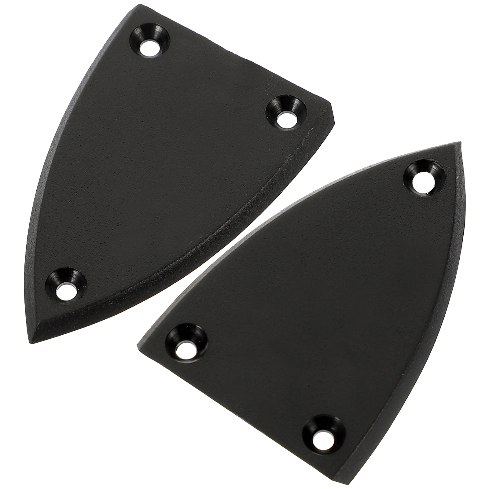 

2pcs Electric Guitar Truss Rod Cover Plate DIY Parts Hardware Cap Black 3 Holes Repair Accessories Neck Maintenance