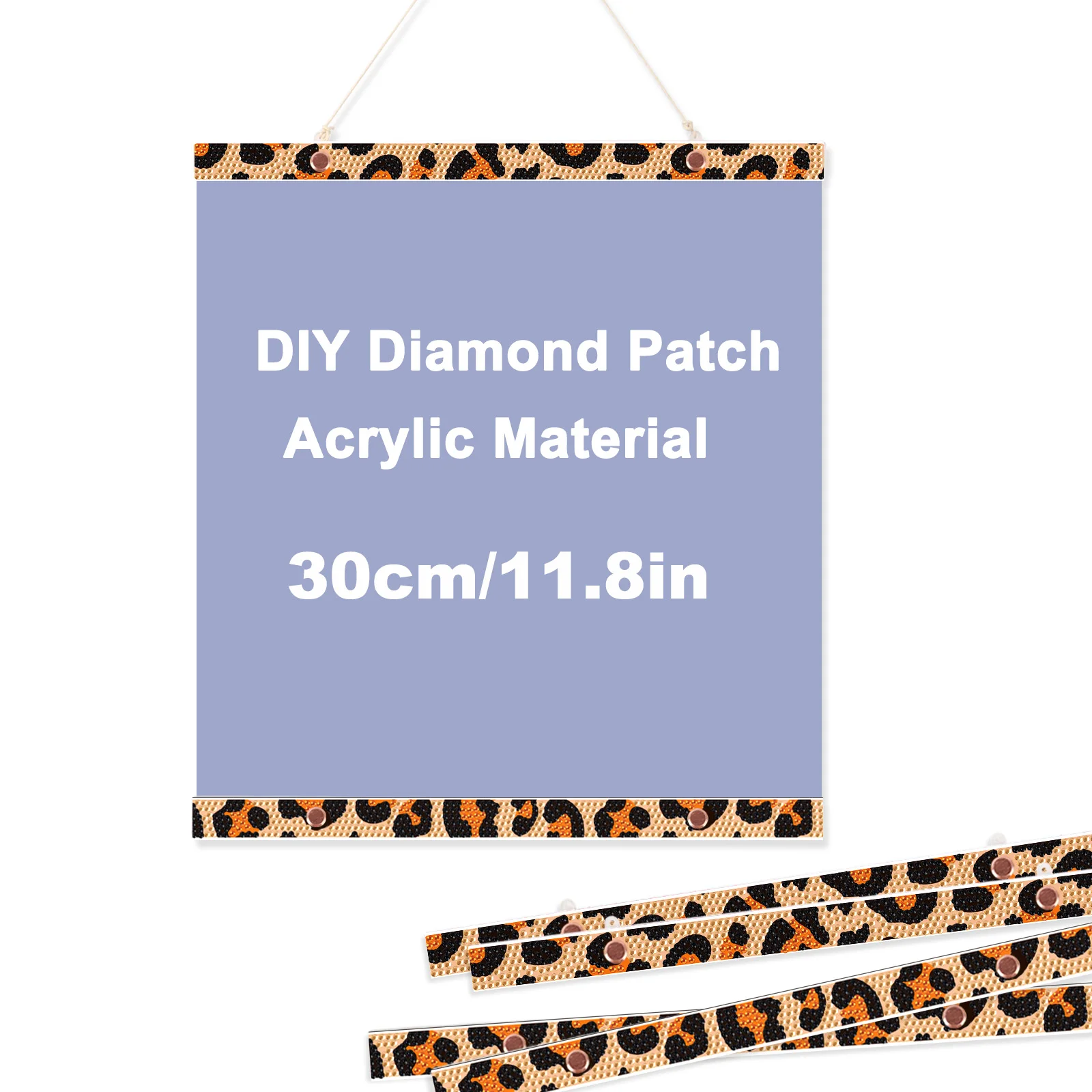 

Diamond Art Hanging Picture Clip,leopard print Hanging Photo Display Photo Frame Wall Decor For Picture String With Photo Hanger