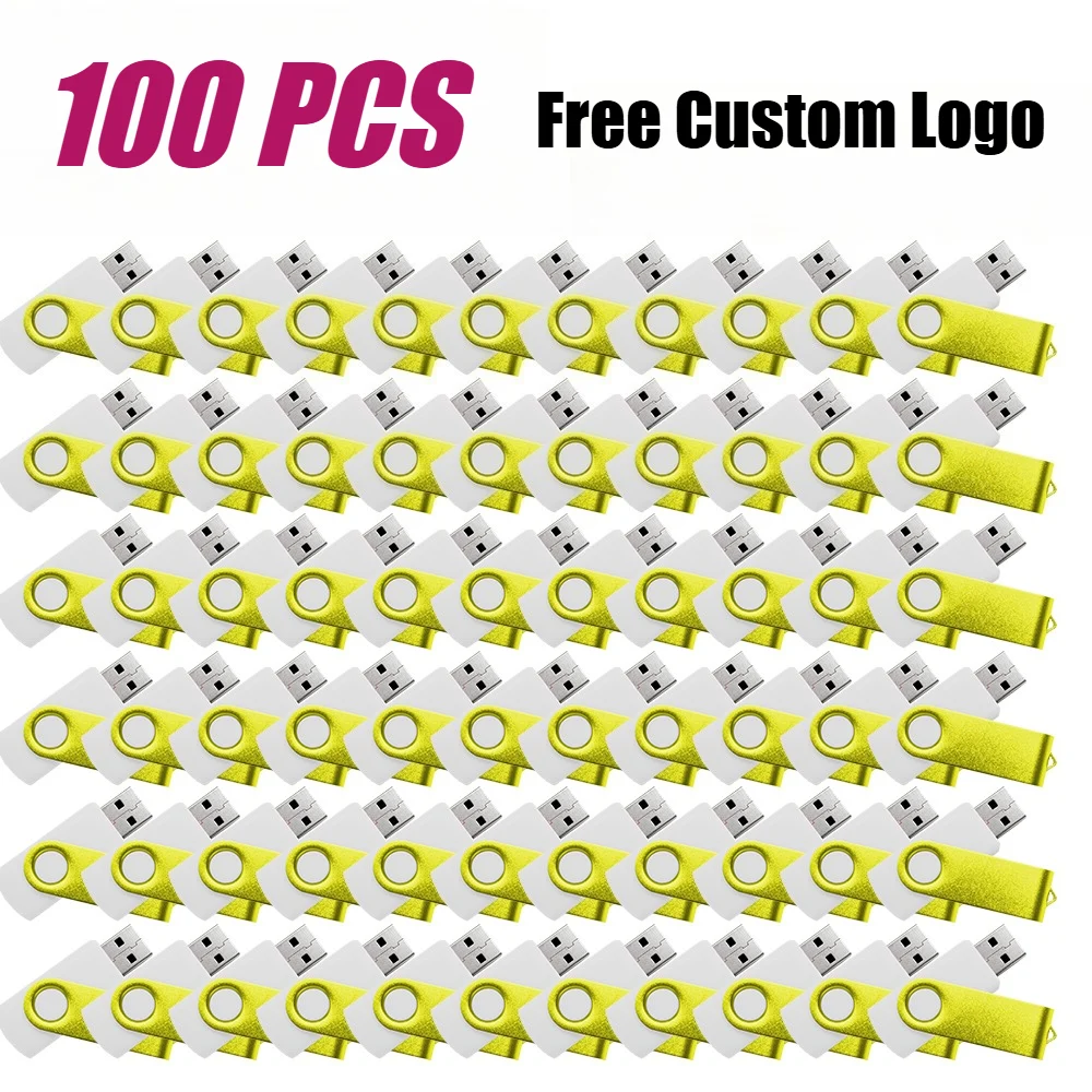 100pcs wholesale Free Custom Logo Metal 2.0 Pen Drive 4GB 8GB 16GB 32GB 64GB High Speed Usb Memory Stick Flash Drive Pendrive