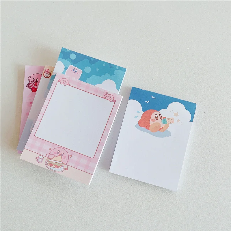 Ins Cartoon Characters Cute Pink Memo Pad Student Creative Kawaii Mini Notepad Office Message Paper School Stationery 50 Sheets