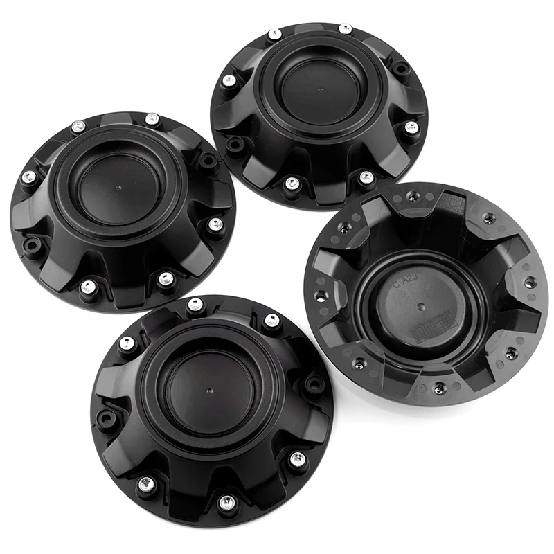 4PCS 175mm(6.89in)/150mm(5.91in) Car Wheel Center Hub Caps  for MAX X07 Black  ABS Plastic  Auto Accessories