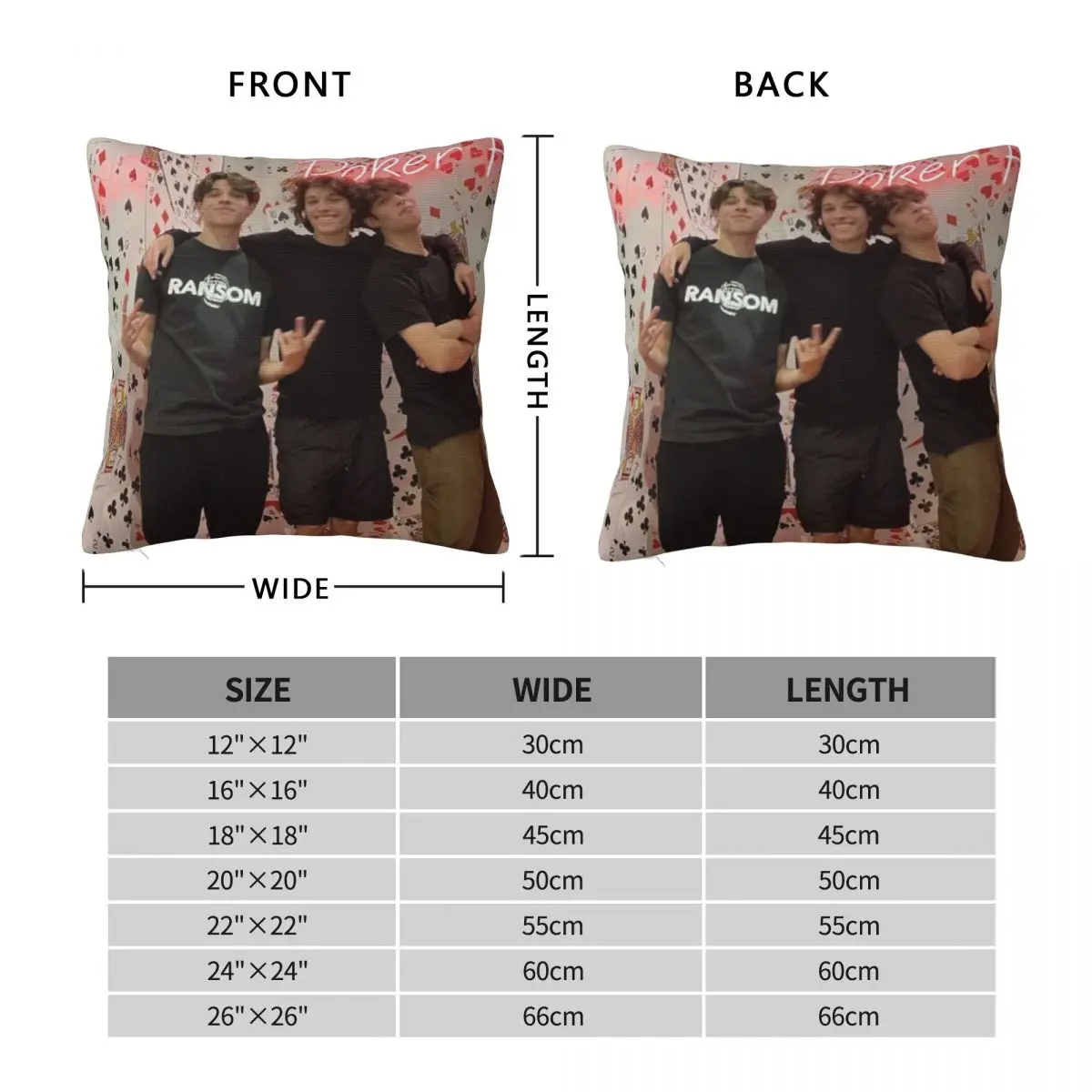 Sturniolo Triplets Fanart Square Pillowcase Pillow Cover Cushion Zip Decorative Comfort Throw Pillow for Home Living Room