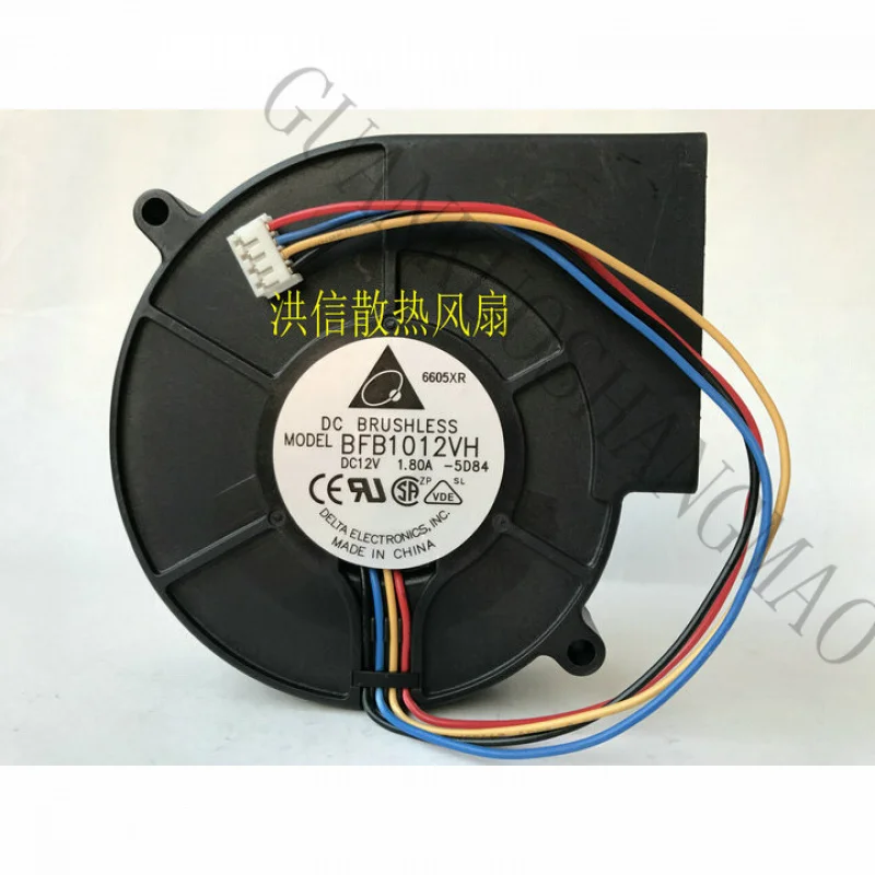 

HJY 1pcs DELTA fan BFB1012VH 9733 DC 12V 1.8A 4pin 97*94*33mm cooling fan