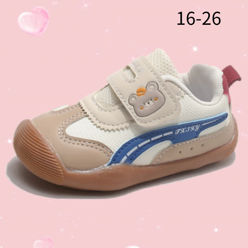 Kids Toddler Sneakers Ages 1‑6 Mesh Boys Girls Baby Shoes Outdoor Anti Slip Soft Kids Boys Footwear All‑season Children's Shoes