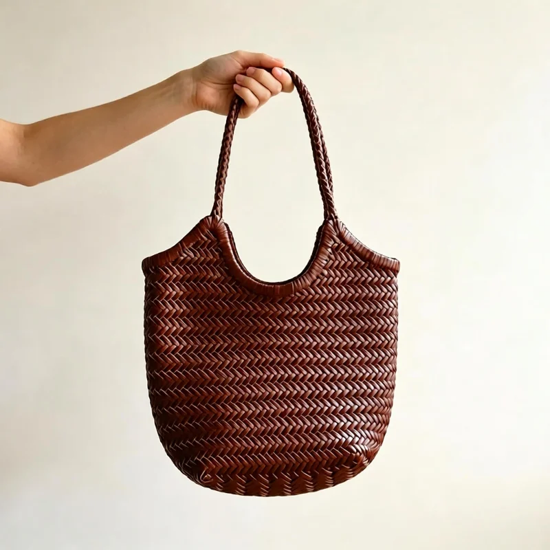 Bohemian Woven Tote Bag Vacation Hobo Bag Unique Large Capacity Retro Minimalist Casual Trendy Crossbody Bag Summer Travel Bag