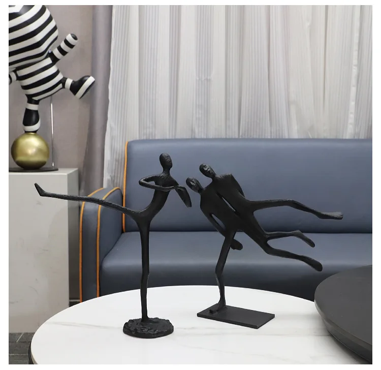 抽象的な金属の彫刻,黒,装飾的な置物,壁の装飾の付属品 - AliExpress