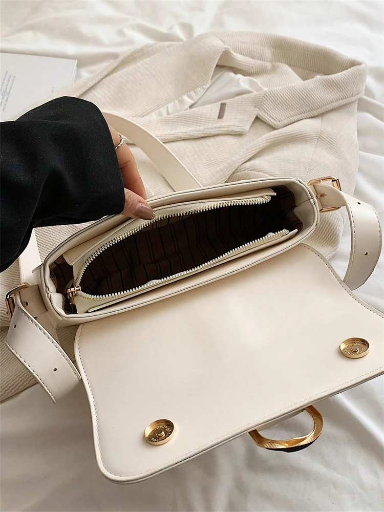 Simple fashion bright face, Bean curd bag, armpit bag, shoulder bag, can be slanted#Color:Pink