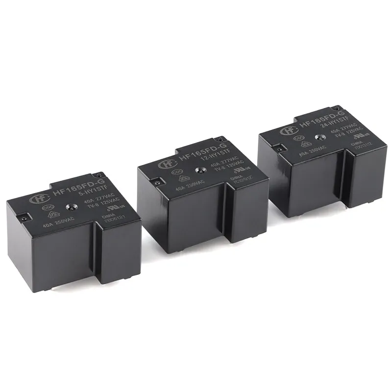 Hongfa relay HF 165 FD - G - 5/12/24 - HY 1S TF 4 pins, a set of normally open, small high power