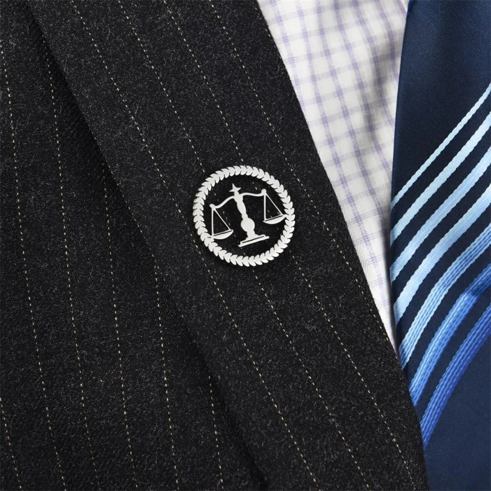 Europe and America Silver Color Stainless Steel 12 Zodiac Signs Libra Brooch UNISEX Mysterious and Domineering Jewelry Brooch