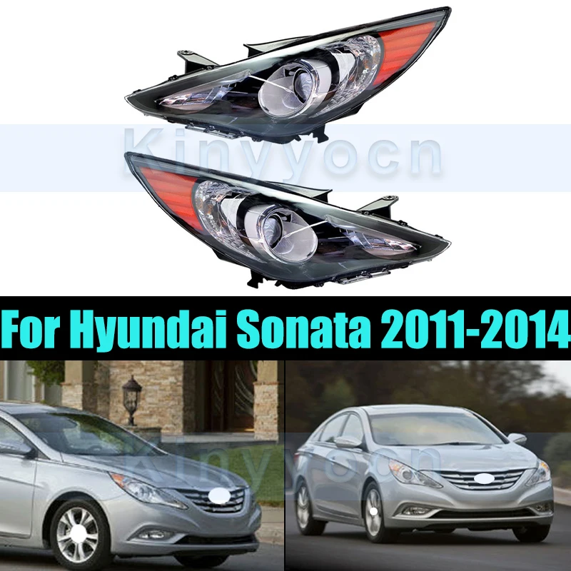 

1 пара фонарей в США для Hyundai Sonata 2011-2014, передний бампер, фара, фара