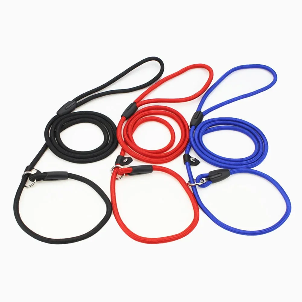 

Dog Leash Slip Chains Collar Leads Strong Heavy Duty Nylon Rope No Pull Pet Training Leash for Small Dogs Puppy Traction Rope