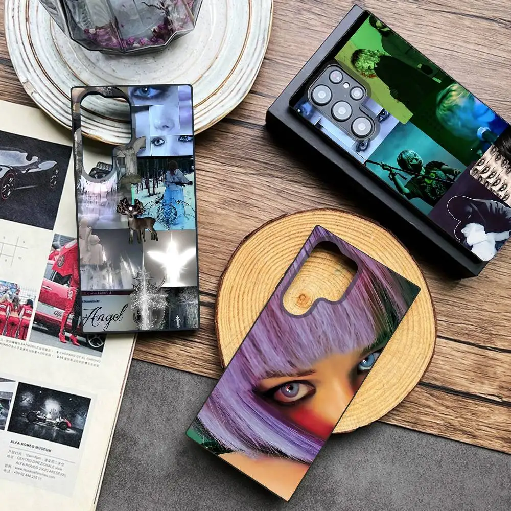 

Crystal C-Castles Alice Phone Case For Samsung Galaxy A 91,80,73,72,71,53,52,51,22,5G Shockproof Soft Black Cover