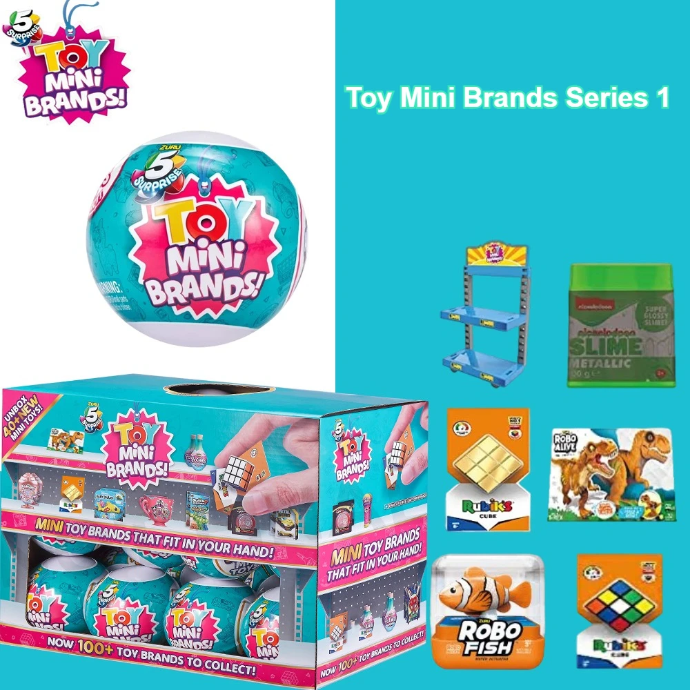 

Zuru5 Surpise Toys Myster Toy Mini Brands Series 1 Toys Pets Alive Turtle Collect Rare Models Shopping Mall Collection Bo