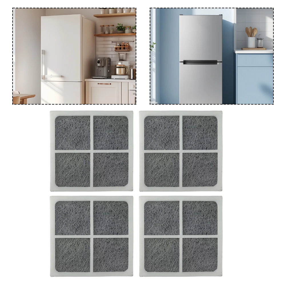 4 Pack Refrigerator Air Filter For LG LT120F-And Kenmore-Elite-9918, FOR ADQ73214404, Activated Carbon-Odor-Removal
