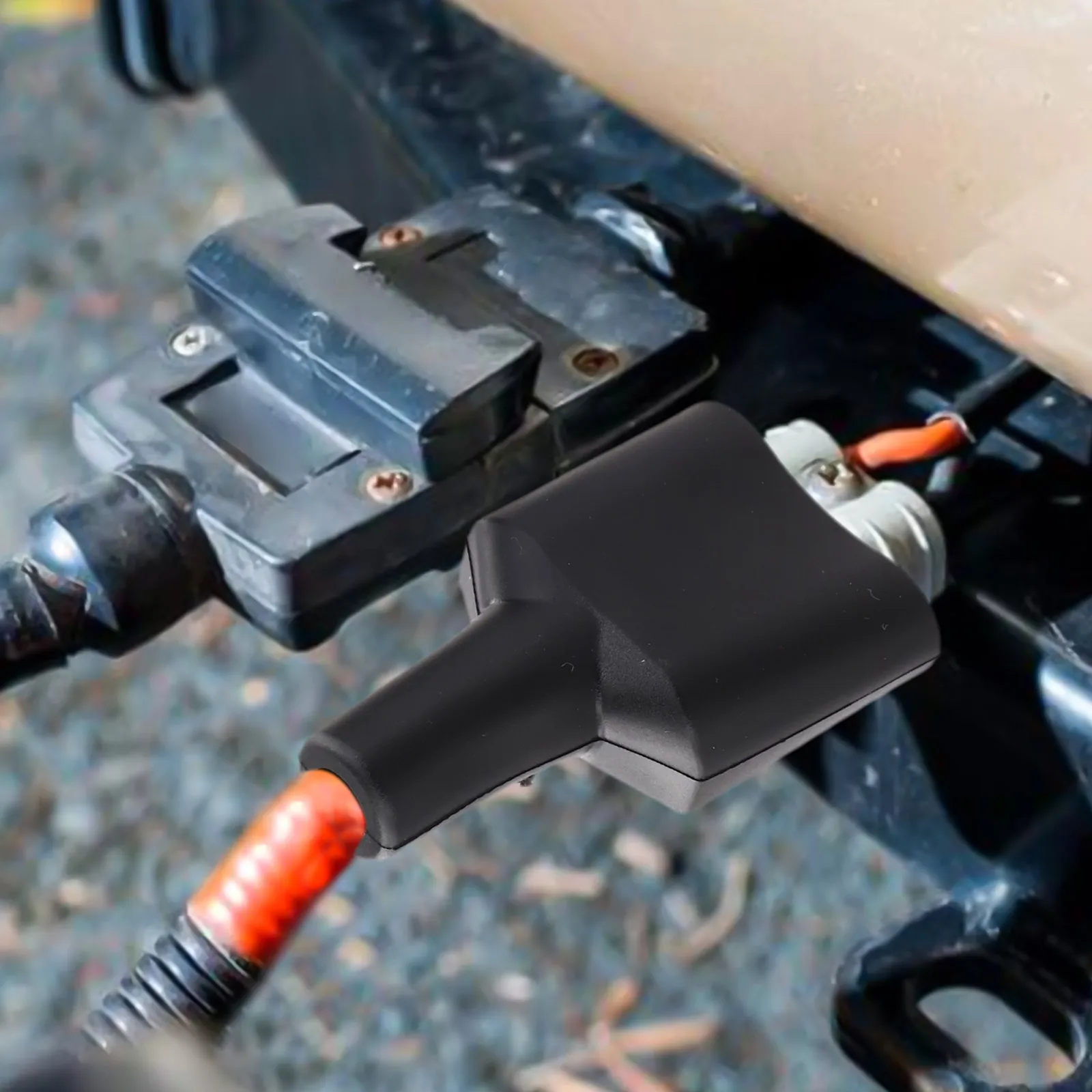 4 Pcs 50A Black Cable Jacket Waterproof Dustproof Cover For Connector Solar For Caravan RV Wiring Accessories