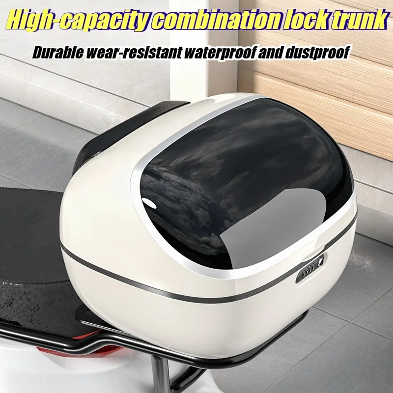 New Electric Vehicle Trunk Large Capacity Tram Trunk Enlarged Thickened Battery Car Tail Box Storage Tail Box
