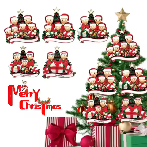 Acrylic Snowman Christmas Tree Ornament DIY Hand Painted Custom Name Craft Kit for Xmas Decorations Personalized Santa Gift Idea