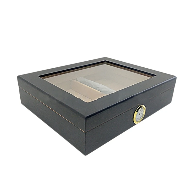 

NEW-Cedar Wood Cigar Travel Humidor Box Portable Cigar Case With Humidifier Hygrometer Cigar Humidor Sigaren Box