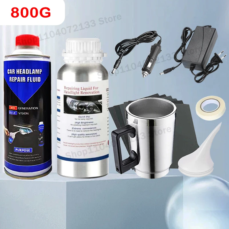 Car Headlight Polishing Restoration Kit Auto Headlight Scratch Repair Remover Headlamp Remove Oxidation Agent Car Cleaning Tools