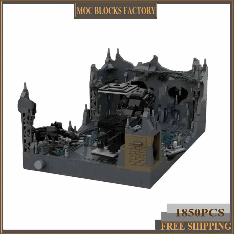 Hero Movie Model Moc Building Bricks Dark Knight Bat Cave Technology Modular Blocks Gifts Christmas Toys DIY Sets Assembly