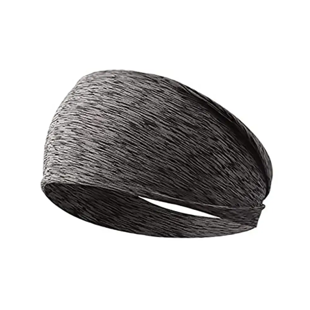 Men Women Sports Headband Color Cycling Jog Tennis Elastic Hair Bandage Running Fitness Sweatband Absorbent Sweat