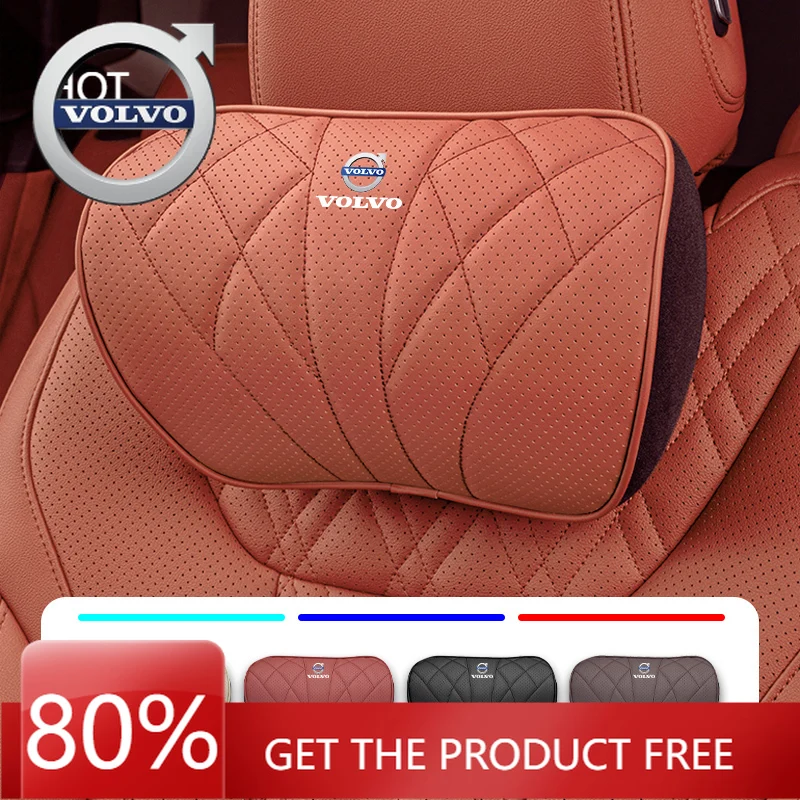 

Эмблемы 2026, новинка для Volvo, автомобильная подушка для головы, поддержка шеи, авточехлы на сиденья, подголовник для Volvo XC90 V90 V60 XC60 V40 EC40 EX40 S80