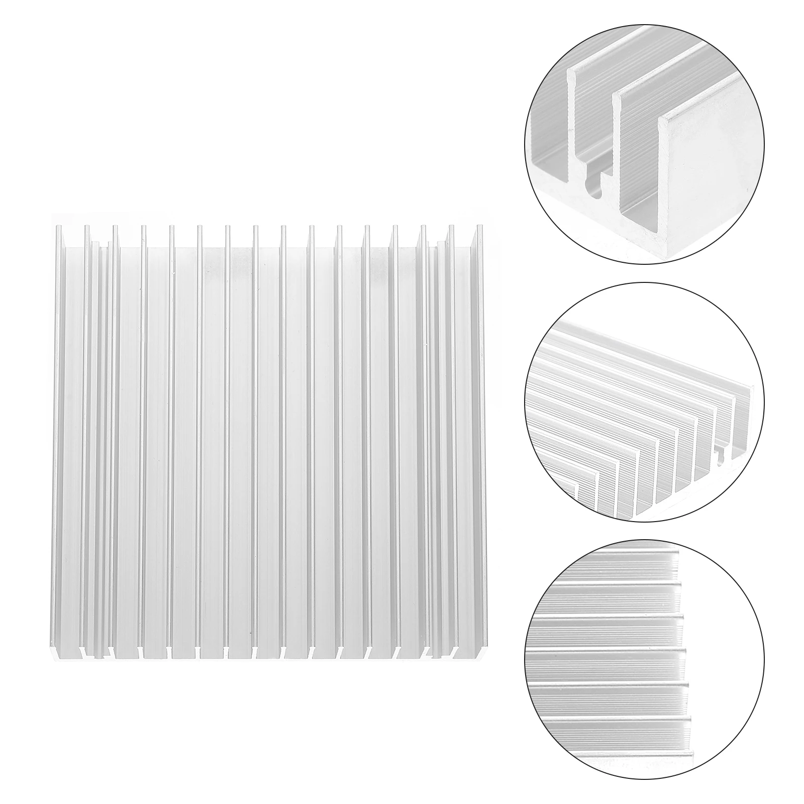

Aluminum Cooler Fin Ic Heat Sink Chip Radiator Triode Heating Sink 100x100mm LED Cooling Aluminum Cooler Fin Computer Accessory