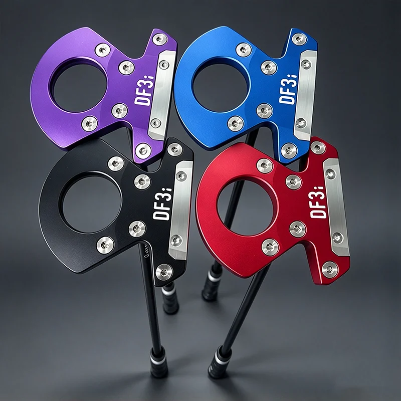 Right Handed DF3i Zero Torque Golf Putter Black/Blue/Red/Purple 33/34/35 Black Graphite Shaft Head Cover Included DF3i Putter