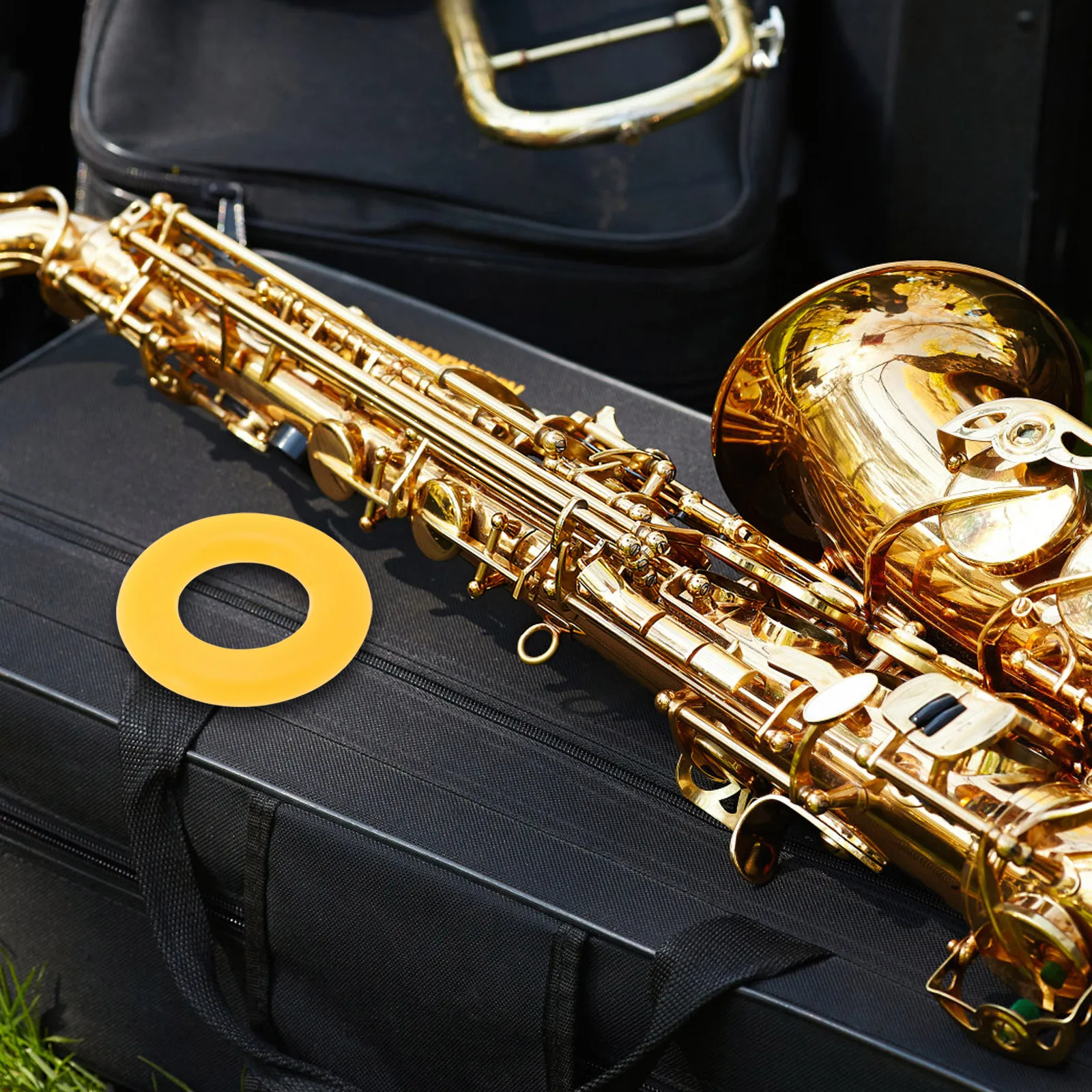 

Noise Reduction Circle Mute Saxophone Instrument Part Ring for Musical Accessories Yellow Remove