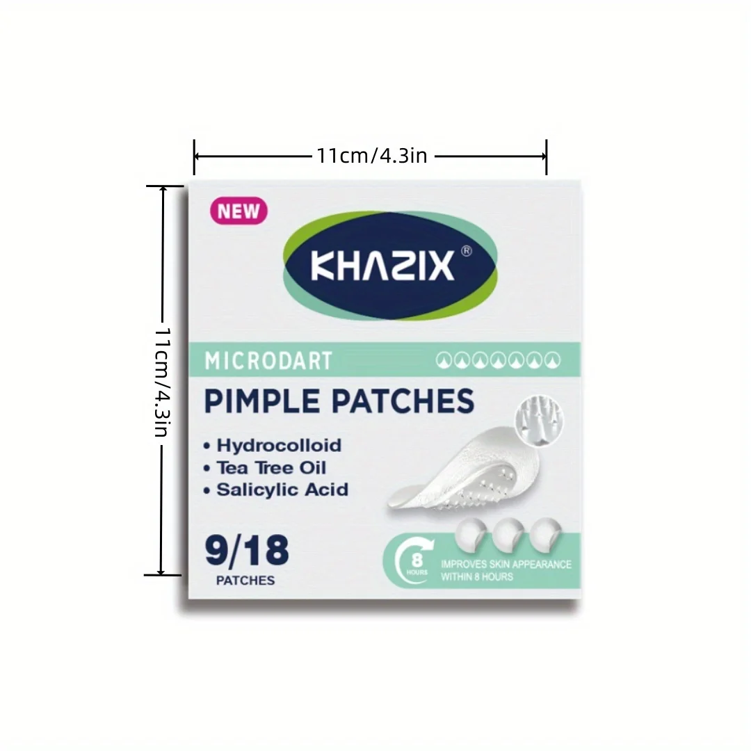 9pcs water-based acne patches, invisible and comfortable acne patches, with micro needle tips, suitable for early acne