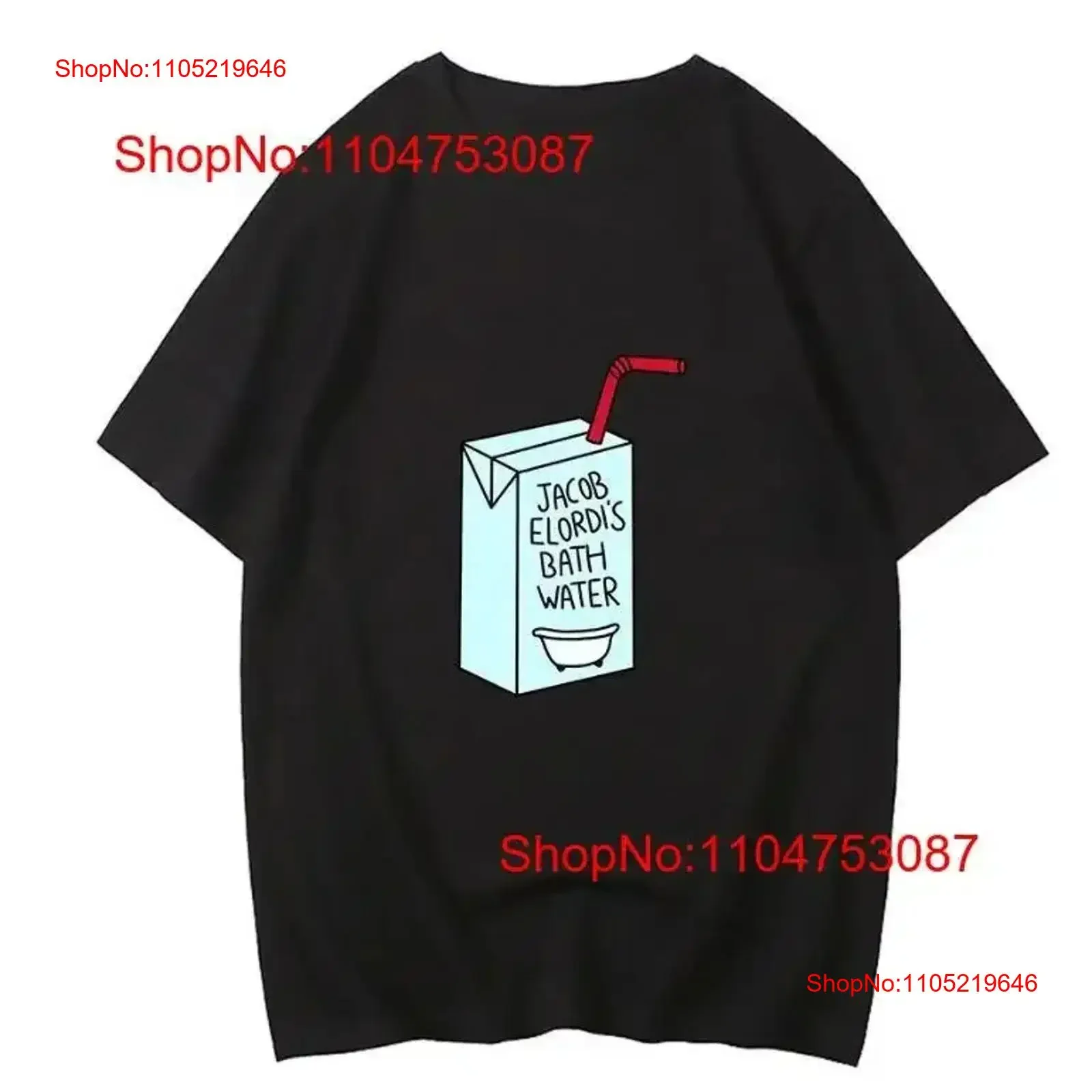 Brand New Saltburn Jacob Elordi Bath Water Juice Box T Shirt vintage Washed Breathable Top For Everyday Wear homme fashion